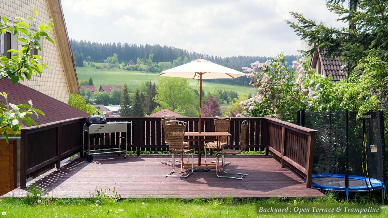 Entire House In Schwarzwald With Mountain View, Private Sauna, Gym, Garden And Terraces Unterkirnach ภายนอก รูปภาพ